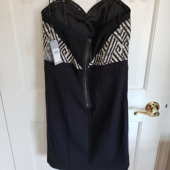 New with tags! Guess Black and White Pattern Dress - Picture 3 of 9